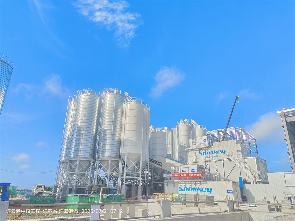 核电搅拌站水泥钢板仓